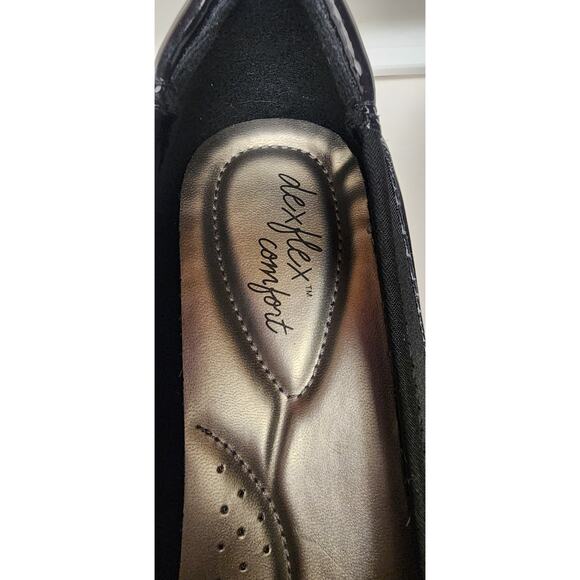 Dexflex Comfort Women's Dusk Black Low Wedge Heel Shoes Size 12W - Picture 6 of 9
